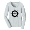 Ladies Long Sleeve Fan Favorite V Neck Tee Thumbnail