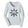 Ladies Long Sleeve Fan Favorite V Neck Tee Thumbnail