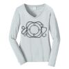 Ladies Long Sleeve Fan Favorite V Neck Tee Thumbnail