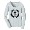 Ladies Long Sleeve Fan Favorite V Neck Tee Thumbnail