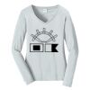 Ladies Long Sleeve Fan Favorite V Neck Tee Thumbnail