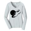 Ladies Long Sleeve Fan Favorite V Neck Tee Thumbnail