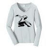 Ladies Long Sleeve Fan Favorite V Neck Tee Thumbnail