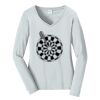 Ladies Long Sleeve Fan Favorite V Neck Tee Thumbnail