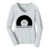 Ladies Long Sleeve Fan Favorite V Neck Tee Thumbnail