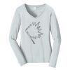 Ladies Long Sleeve Fan Favorite V Neck Tee Thumbnail