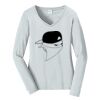 Ladies Long Sleeve Fan Favorite V Neck Tee Thumbnail