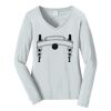 Ladies Long Sleeve Fan Favorite V Neck Tee Thumbnail