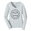 Ladies Long Sleeve Fan Favorite V Neck Tee Thumbnail