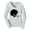 Ladies Long Sleeve Fan Favorite V Neck Tee Thumbnail