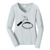 Ladies Long Sleeve Fan Favorite V Neck Tee Thumbnail