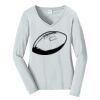 Ladies Long Sleeve Fan Favorite V Neck Tee Thumbnail