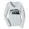 Ladies Long Sleeve Fan Favorite V Neck Tee Thumbnail