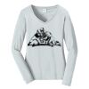 Ladies Long Sleeve Fan Favorite V Neck Tee Thumbnail