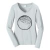 Ladies Long Sleeve Fan Favorite V Neck Tee Thumbnail