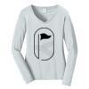 Ladies Long Sleeve Fan Favorite V Neck Tee Thumbnail