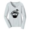 Ladies Long Sleeve Fan Favorite V Neck Tee Thumbnail