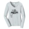 Ladies Long Sleeve Fan Favorite V Neck Tee Thumbnail