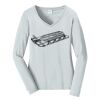 Ladies Long Sleeve Fan Favorite V Neck Tee Thumbnail