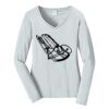 Ladies Long Sleeve Fan Favorite V Neck Tee Thumbnail