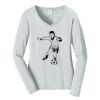 Ladies Long Sleeve Fan Favorite V Neck Tee Thumbnail