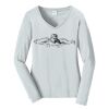 Ladies Long Sleeve Fan Favorite V Neck Tee Thumbnail