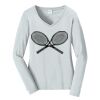 Ladies Long Sleeve Fan Favorite V Neck Tee Thumbnail