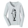 Ladies Long Sleeve Fan Favorite V Neck Tee Thumbnail