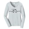 Ladies Long Sleeve Fan Favorite V Neck Tee Thumbnail