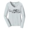 Ladies Long Sleeve Fan Favorite V Neck Tee Thumbnail