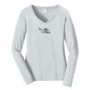 Ladies Long Sleeve Fan Favorite V Neck Tee Thumbnail