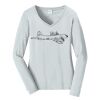 Ladies Long Sleeve Fan Favorite V Neck Tee Thumbnail