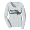 Ladies Long Sleeve Fan Favorite V Neck Tee Thumbnail