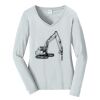 Ladies Long Sleeve Fan Favorite V Neck Tee Thumbnail