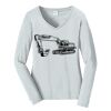 Ladies Long Sleeve Fan Favorite V Neck Tee Thumbnail