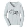 Ladies Long Sleeve Fan Favorite V Neck Tee Thumbnail