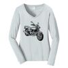 Ladies Long Sleeve Fan Favorite V Neck Tee Thumbnail