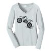 Ladies Long Sleeve Fan Favorite V Neck Tee Thumbnail