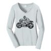 Ladies Long Sleeve Fan Favorite V Neck Tee Thumbnail