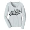 Ladies Long Sleeve Fan Favorite V Neck Tee Thumbnail