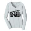 Ladies Long Sleeve Fan Favorite V Neck Tee Thumbnail