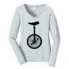 Ladies Long Sleeve Fan Favorite V Neck Tee Thumbnail