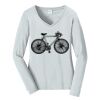 Ladies Long Sleeve Fan Favorite V Neck Tee Thumbnail