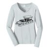 Ladies Long Sleeve Fan Favorite V Neck Tee Thumbnail