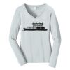 Ladies Long Sleeve Fan Favorite V Neck Tee Thumbnail