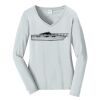 Ladies Long Sleeve Fan Favorite V Neck Tee Thumbnail