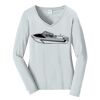 Ladies Long Sleeve Fan Favorite V Neck Tee Thumbnail