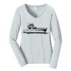 Ladies Long Sleeve Fan Favorite V Neck Tee Thumbnail