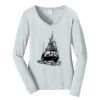 Ladies Long Sleeve Fan Favorite V Neck Tee Thumbnail