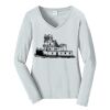 Ladies Long Sleeve Fan Favorite V Neck Tee Thumbnail